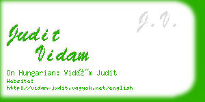 judit vidam business card